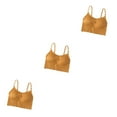 thumbnail image 2 of Qarigey Lady Tank Crop Top Bra Lencería sexy Ropa interior sin costuras Bralette corto Color sólido Delgado Casual para deportes Naranja Type1 NO1, 2 of 6