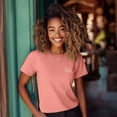 thumbnail image 3 of Dalix Be Kind Everyday Tee Lightweight Short Sleeve Summer Shirt Womens in Dusty Rose XL X-Large, 3 of 5