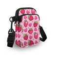 thumbnail image 3 of HELLHERO Strawberries Women Crossbody Bag Double-layer Adult for Casual Use 4.33"x1.97"x7.09", 3 of 7