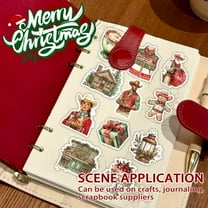 Christmas Sticker Book - 36 Sheets, 215 Pcs Festive Holiday Decals for DIY Crafts