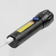 thumbnail image 2 of Luz De Trabajo Lámpara Linterna portátil Zoom telescópico Impermeable Linterna de mano Recargable por USB Sywqhk Para estrenar, 2 of 8