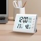 thumbnail image 3 of Reloj Digital de Alarma Reloj Electrónico Digital, Pantalla de Pantalla Led, Reloj Electrónico, Pantalla de Pantalla Digital Estéreo, Reloj de Alarma Silencioso, Interruptor de Cuenta Atrás de 12/24 H, 3 of 8