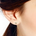 thumbnail image 3 of Cute Petite Spider Yellow CZ .925 Silver Stud Earrings, 3 of 4