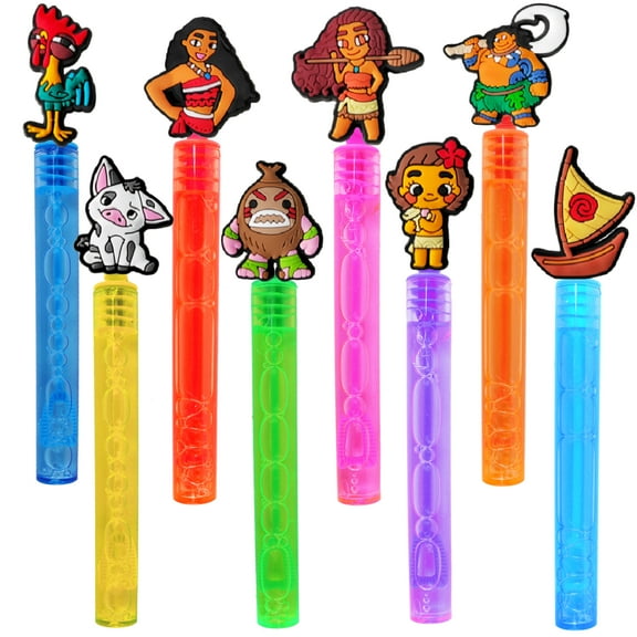24 Pcs Moana Bubble Wands, Moana Themed Party Decorations for Moana Party Supplies