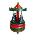 thumbnail image 2 of Gumesh Rotating Christmas Carousel Music Box, Holiday Musical Ornament for Home Decor, Festive Spinning Gift for Family and Friends, 2 of 6