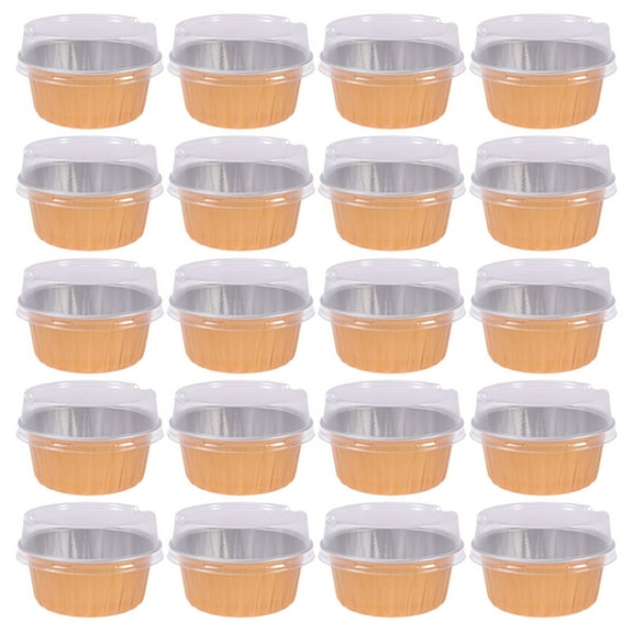 Himition 20pcs Cupcake Baking Cups Disposable Cupcake Cup Aluminum Foil Cups Muffin Baking Cups Molds
