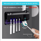 thumbnail image 2 of Porta Cepillos Dispensador De Pasta Antibaterial Recargable Modelo Negro, 2 of 4