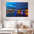 thumbnail image 2 of Elephant Stock London Millennium Wheel Wall Art - Horizontal Canvas Wall Art - Living Room Wall Decor - Places Canvas - Orange And Yellow Decor - 51" x 34", 2 of 8