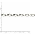 thumbnail image 4 of Sterling Silver 8mm Fancy Rolo Chain (24 X 8) Made In Italy qfc89-24, 4 of 5