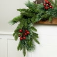 thumbnail image 4 of Northlight Calloway Fir with Berries Artificial Christmas Garland - 7' x 12" - Unlit, 4 of 9