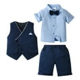 thumbnail image 5 of Pimfylm Toddler Baby Boy Summer Outfit,3 Piece Baby Boy My First Basketball Season Baby Boy Girl Outfit Letter Short Sleeve Romper Pants Hat Set Summer Clothes Short Sleeved Shirt Suit, 5 of 8