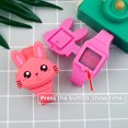 thumbnail image 4 of LED Cartoon Rabbit Children Watches with Bratelet Lovely Rabbit Electronic Girls Kids Watch ladies Flip Cover Students Clock Gray with Bracelet, 4 of 6