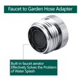 thumbnail image 4 of Adaptador de grifo SNUTUYA para grifo de lavabo a manguera de jardín, cromado, 4 of 6
