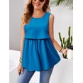 thumbnail image 2 of EKOUAER Nursing Tank Tops for Breastfeeding Maternity Tops Double Layer Sleeveless Pregnancy Shirt, 2 of 5