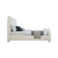 thumbnail image 4 of Meridian Furniture Gavin Cream Chenille Fabric Queen Bed, 4 of 5