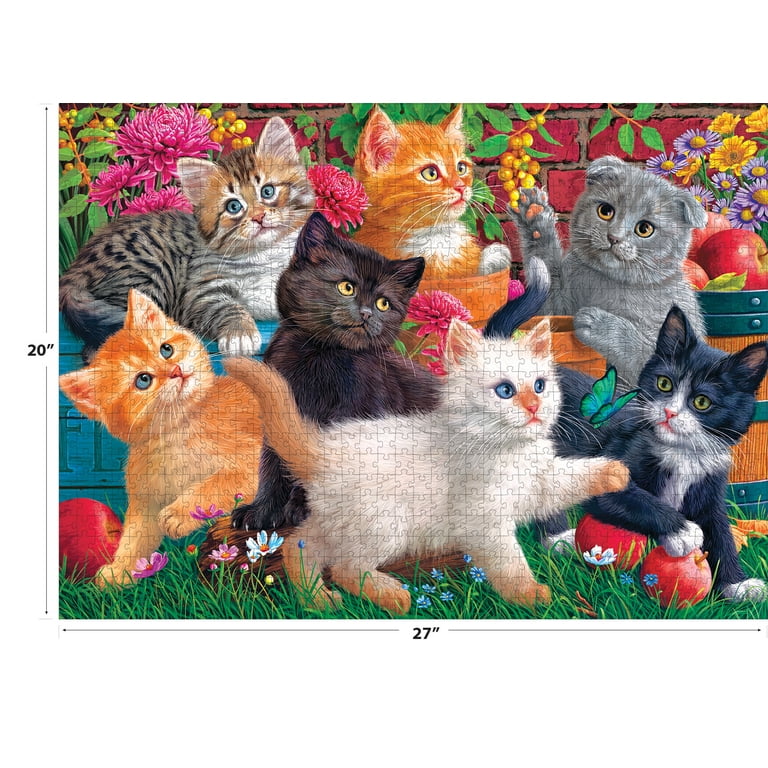 Cra-Z-Art Fancy Cats 750 Piece Jigsaw Puzzle - Kittens at Play 
