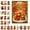 E, variant on 2026 Advent Calendar Highland Cow Ornament Set - 24 Pcs Rustic Farmhouse 2D Acrylic Hanging Decor for Fall Decor