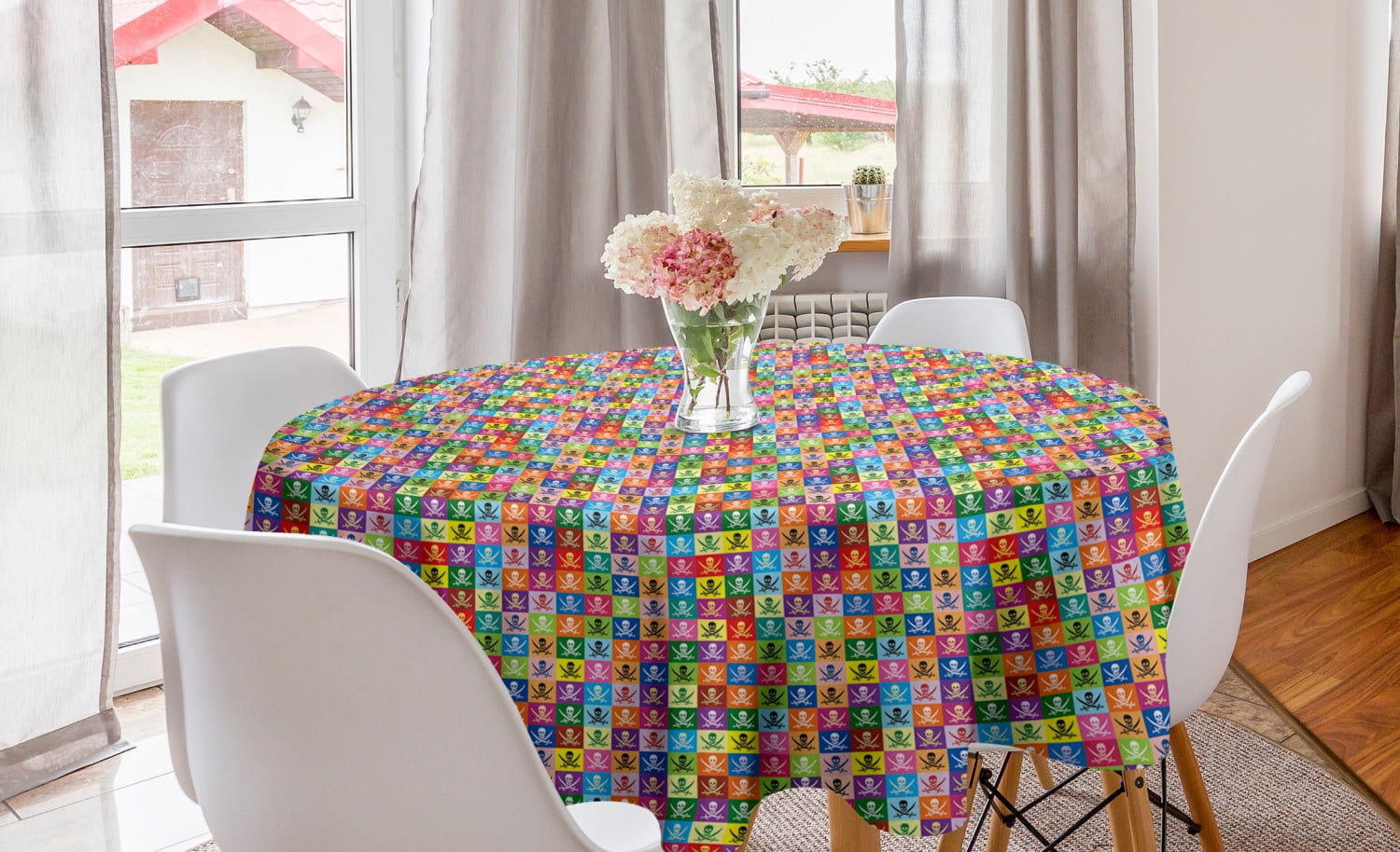 Skull Teeth Indoor Holiday Picnics Tablecloths Washable Table Cloth for Restaurant Winter Wrinkle-Resistant Tables Cover 54 X 72 in Rectangle Tablecloth