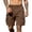 Coffee-R2, variant on Men's Flex Cargo Shorts with Multi-Pocket Elastic Waistband Shorts Pants Drawstring Ripstop Straight Leg Cargo Shorts Casual Relaxed Fit Wild Outdoor Work Outfit,Gray 3XL