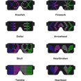 thumbnail image 2 of ZHAOCHENG Gafas LED multicolores iluminadas, gafas dinámicas para fiesta, Festival, Navidad, recargable por USB, gafas LED Rave brillantes intermitentes, 2 of 5