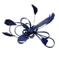 thumbnail image 2 of YVNAURA Handmade Fascinators Hat for Women Tea Party, Vintage Flower Mesh Ribbons on a Headband, Derby Cocktail Headpiece for Wedding Derby Church Prom, Navy, One Size, 2 of 4