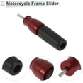 thumbnail image 5 of 10.5mm Motorcycle Slider Frame Aluminum Alloy Plastic Wheel Fairing Protection Crash Pad Protector Guard 43mm 170mm Bolt Red 1 Set, 5 of 7