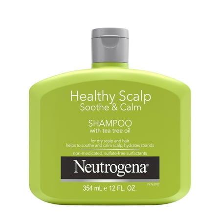 Neutrogena Tea Tree Oil Shampoo to Refresh & Moisturize Dry Scalp & Hair, 12 fl oz