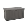 Lifetime New Outdoor Polyethylene Deck Box and Bench 116 Gallon, Brown (60089)