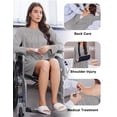 thumbnail image 3 of Pinspark Open Back Hospital Gowns for Women Tear Away Snap Long Sleeve Womens Hospital Gowns Adaptive Clothing for Women, 3 of 6