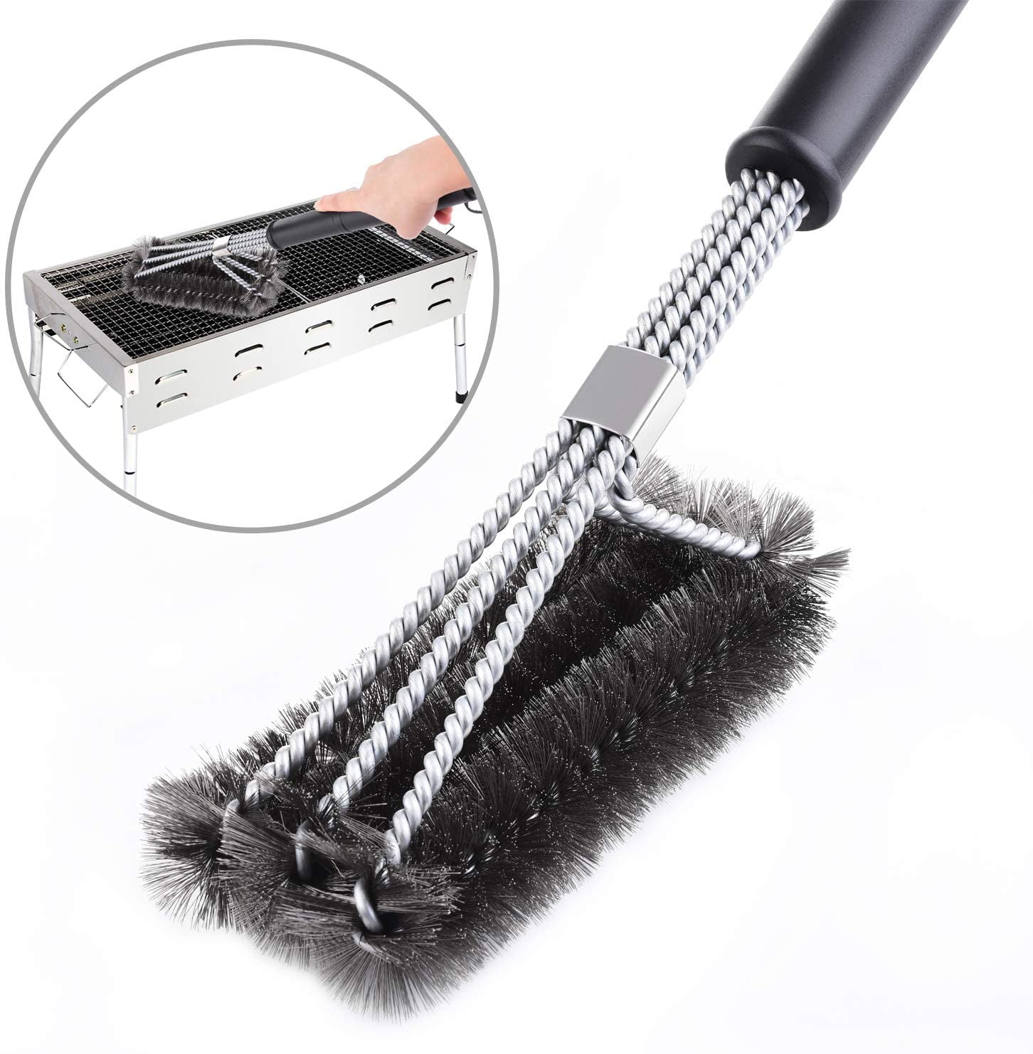 Grill Brush, Diyife 18 inch BBQ Cleaning Brush Barbecue Brush Bristle