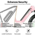 thumbnail image 6 of HILAND 26" Electric Bike for Adults with 500W Brushless Motor, 40Miles 20MPH Electric Mountain Bike with 36V 7.8AH Removable Battery UL2849,Pink, 6 of 6
