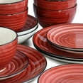 thumbnail image 6 of Elama Gia 24 Piece Stoneware Dinnerware Set in Red, 6 of 7