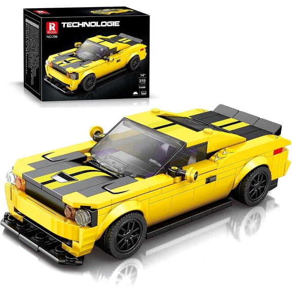 Speed Champion Easter Sport Cars 336 PCS 1:24 Muscle Style Race Car Model Creative Build Display Gift Christmas Birthday Ages 14