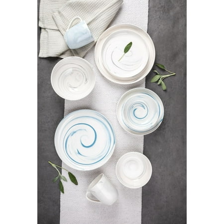 

Thyme & Table Dinnerware Grey Marble Stoneware 12 Piece Set