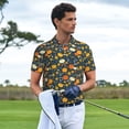 thumbnail image 5 of Balery Pumpkins And Sunflowers2 Printed Men’s Short Sleeve Polo Shirt, Midweight Men's Shirt,Golf Polo shirts -XX-Large, 5 of 8