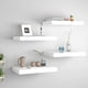 thumbnail image 2 of Conjunto de 4 Repisas Flotantes de Pared vidaXL de MDF Blanco con Diseño Panal, 2 of 8