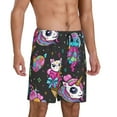 thumbnail image 2 of Bixox Men's Rainbow Unicorn printed lightweight casual shorts, soft sleep shorts with pockets., 2 of 7