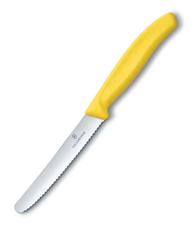 Victorinox Swiss Classic Paring Yellow 4” Straight Spear Point Blade 6.7706.L118 