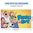 thumbnail image 2 of Fun Family Guy Beach Towel Microfiber Soft Absorbent Quick-Dry Bath Towel 130x80cm for Bathroom Shower Guests Pool Swimming Camp Holiday Gym for Kid Adult, 2 of 8