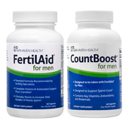 FertilAid for Men and Countboost Combo Fertility Supplements (1 Month Supply)