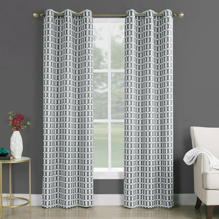 - Sun Zero Murphy Geometric Blackout Grommet Curtain Panel