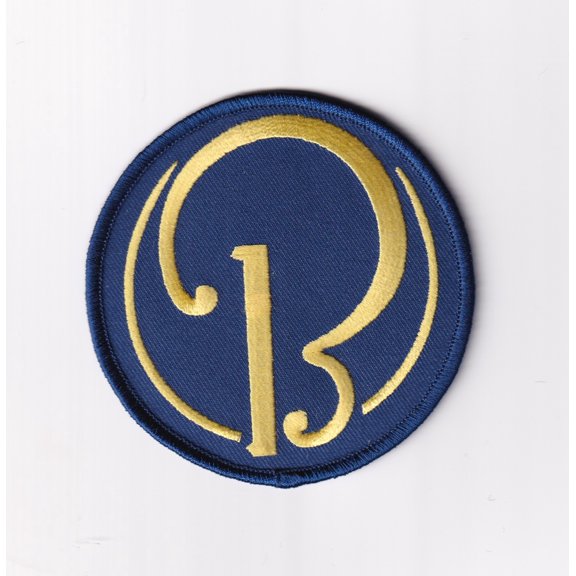 Beechcraft Blue and Gold Logo Shoulder Patch, 3.5 inch, Embroidered, Hook and Loop