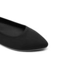 thumbnail image 4 of Womens knit pointed toe flats comfortable slip on dress shoes for office or business wear, 4 of 6