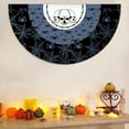 thumbnail image 2 of Fridja 1.5 x 3 Feet Halloween Pleated Fan Flag Thanksgiving Bunting Flag Halloween Yard Hanging Bunting Flag with Metal Grommet for Holiday Half Fan Banner Hanging, 2 of 7