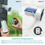 Night Owl Add On Wire Free Battery 1080p Spotlight Camera with 2-Way Audio - White