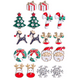 thumbnail image 2 of 9 pares de pendientes de moda pendientes de Navidad pendientes de aleación decoración de orejas estilo aleatorio Sailing  Electrónica, 2 of 2