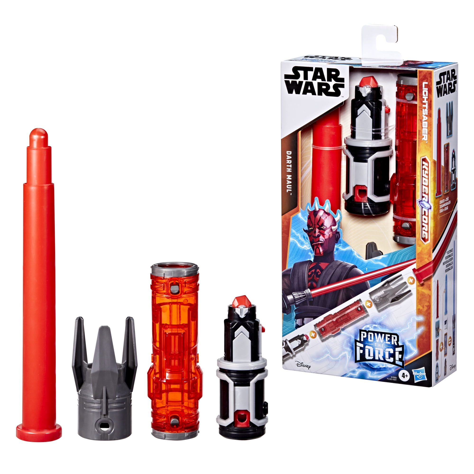 Star Wars Lightsaber Forge Kyber Core Darth Maul, Red Customizable Lightsaber