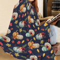 thumbnail image 2 of Fleece Throw Blankets, Fall Decor Throw Blanket with Pumpkins Leaves on Blue Background for Couch Sofa Bed, Luxury Soft Lightweight Fuzzy Cozy Flannel Blanket Autumn Decor 50" x 60", 2 of 6
