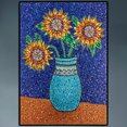 thumbnail image 3 of (CU072) Serie Flores Girasol Con Diamantes Completos Pintura Diamantes Cristal Con Forma Especial 30*40cm, 3 of 9