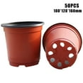 thumbnail image 3 of 20Pcs Plastic Nursery Pot Double Color Plant Seedling Holder Raising Nutrition Block Pots New, 3 of 4